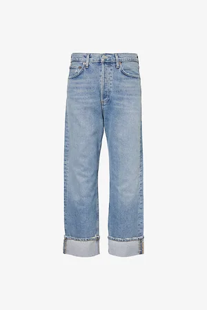 AGOLDE Fran Straight-leg Low-rise Recycled-cotton Denim Jean