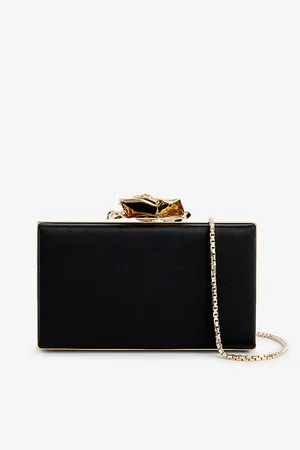 Victoria Beckham Floral Satin Clutch Bag