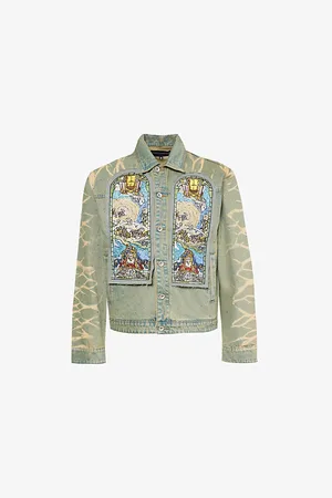 Who Decides War by Ev Bravado Unfurled Faded-wash Jacket