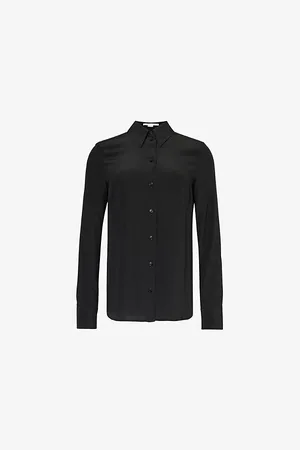Stella McCartney Iconic Split-side Silk-crepe Shirt