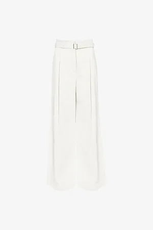 Proenza Schouler Dana Wide-leg Cotton and Linen-blend Trousers