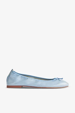 LK Bennett Trilly Bow-embellished Flat Patent-leather Ballet Flats