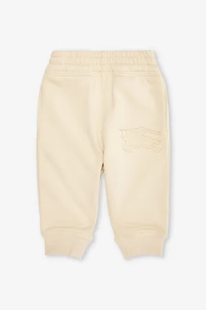 Burberry Jackson Logo-embroidered Cotton-blend Jersey Jogging Bottoms 6 Months-2 Years