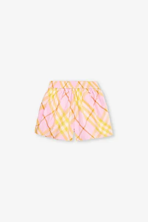 Burberry Marcy Check-print Cotton Shorts 4-14 Years