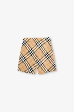 Burberry Oscar Check-print Cotton Shorts 3- 14 Years