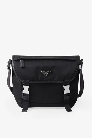 Prada Re-nylon Leather and Recycled-nylon Shoulder Bag