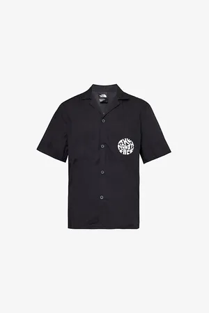 The North Face Brand-print Regular-fit Woven Shirt