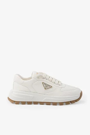 Prada Brand-plaque Leather Low-top Trainers