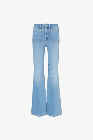 GOOD AMERICAN Good Legs Flared-leg Mid-rise Stretch-denim Jeans