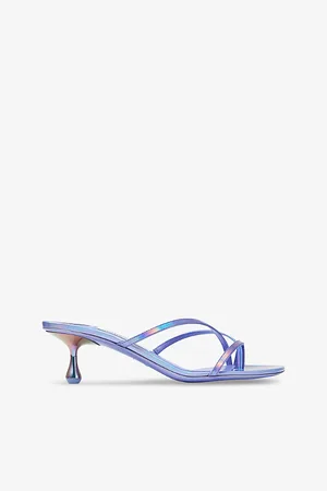 Jimmy Choo Etana 50 Leather Heeled Mules