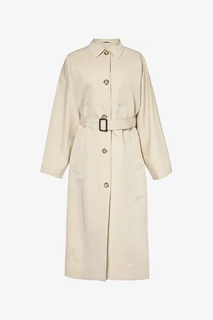 Totême Detachable-belt Regular-fit Cotton and Silk-blend Coat