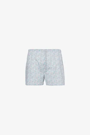 Sunspel Floral-print Regular-fit Cotton Boxer Shorts
