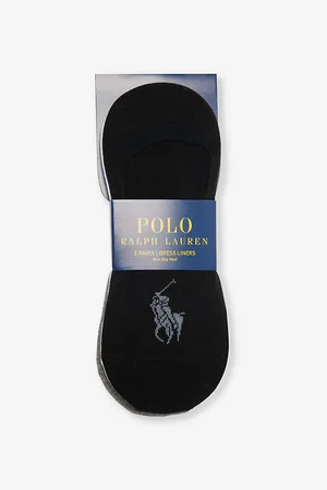 Ralph Lauren Logo-embroidered Pack of Three Stretch-cotton Blend Liner Socks