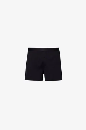 Sunspel Superfine Branded-waistband Mid-rise Cotton Boxer Shorts