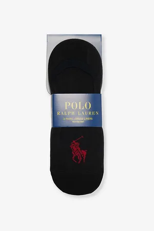 Ralph Lauren Logo-embroidered Pack of Three Stretch-cotton Blend Liner Socks