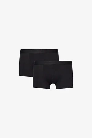 Sunspel Branded-waistband Mid-rise Pack of Two Stretch-cotton Trunks