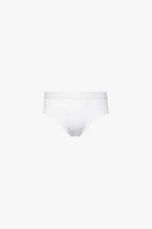 Sunspel Superfine Branded-waistband Mid-rise Cotton Briefs