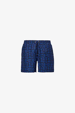 Sunspel Floral-print Regular-fit Recycled-polyester Swim Shorts