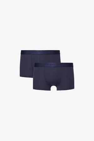 Sunspel Branded-waistband Mid-rise Pack of Two Stretch-cotton Trunks