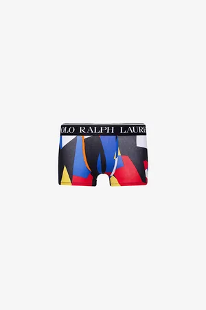 Ralph Lauren Graphic-print Mid-rise Stretch-cotton Trunks