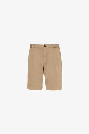 Sunspel Pleated-front Regular-fit Stretch-cotton Shorts