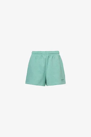 ROTATE Embroidered Organic Cotton-jersey Shorts