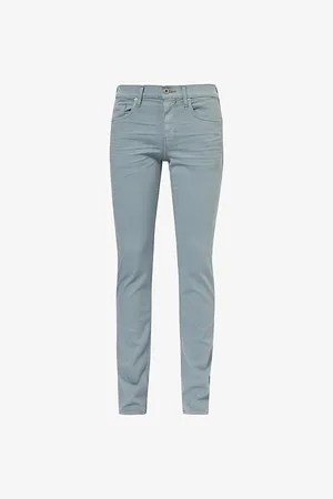 Paige Federal Brand-patch Straight-leg Mid-rise Stretch-woven Jeans