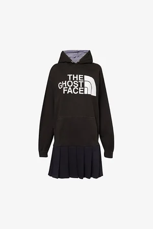Conner Ives Slogan-print Pleated Cotton-jersey Mini Dress
