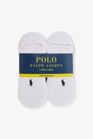 Ralph Lauren Performance Logo-embroidered Pack of Six Stretch-cotton Blend Socks