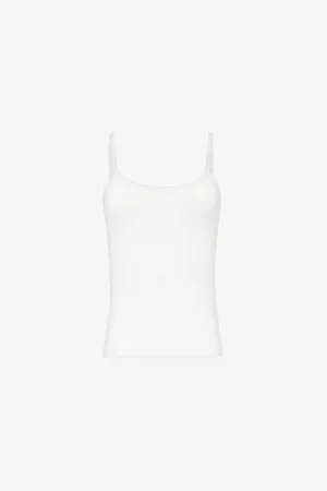 Leset Scoop-neck Cotton-pointelle Top
