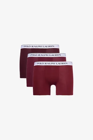 Ralph Lauren Branded-waistband Mid-rise Pack of Three Stretch-cotton Boxer Briefs