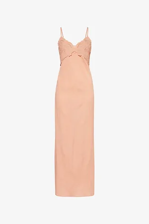 Pretty Lavish Davina Embroidered Woven Maxi Dress