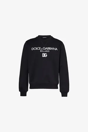 Dolce & Gabbana Milano Brand-print Cotton-jersey Sweatshirt