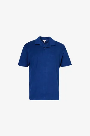 Sunspel Regular-fit Short-sleeve Towelling Cotton Polo Shirt