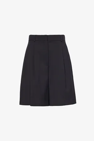 Max Mara Wide-leg High-rise Wool Shorts