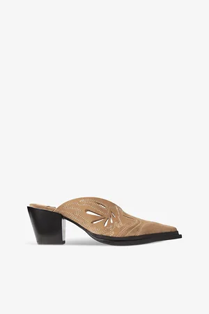 Jimmy Choo Cece Patterned Suede Heeled Mules