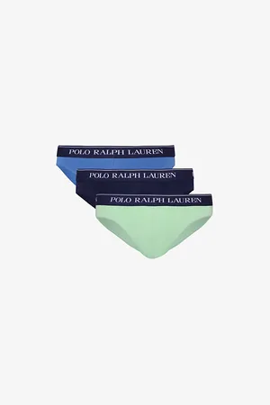 Ralph Lauren Branded-waistband Low-rise Pack of Three Stretch-cotton Briefs