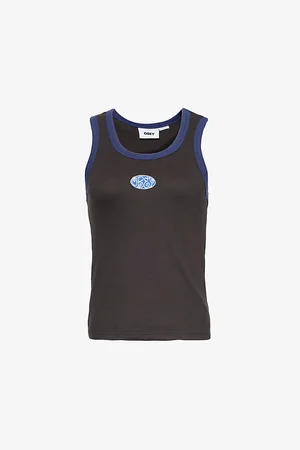 Obey Julian Scoop-neck Stretch-cotton Jersey Top