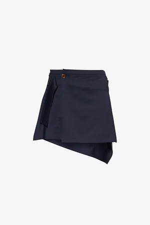 Vivienne Westwood Meghan Wrap-around Wool Mini Skirt