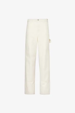 Obey Big Timer Straight-leg Mid-rise Cotton Trousers