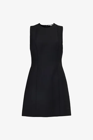 Stella McCartney Sleeveless Round-neck Woven Mini Dress