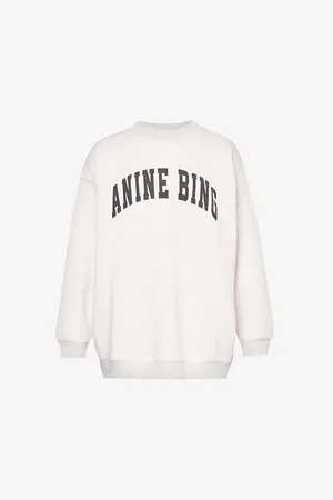 ANINE BING Tyler Logo-print Cotton-blend Sweatshirt
