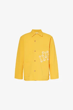 HONOR THE GIFT Seersucker Brand-embroidered Woven Jacket