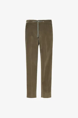 corneliani Regular-fit Straight-leg Mid-rise Stretch-cotton Trousers