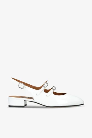 Carel Peche Double-strap Patent-leather Mary Janes