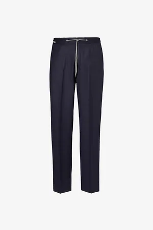 corneliani Regular-fit Straight-leg Mid-rise Wool Trousers