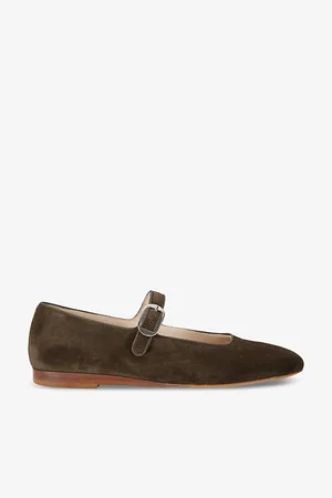 Le Monde Beryl Mary Jane Suede Ballet Flats