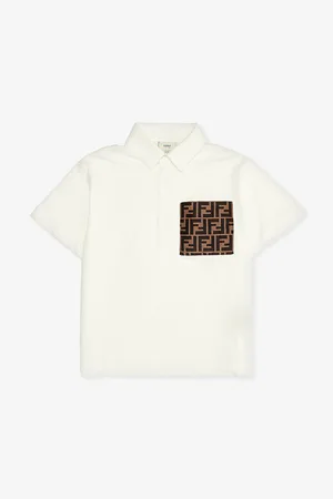 Fendi Branded Cotton-jersey Polo Shirt