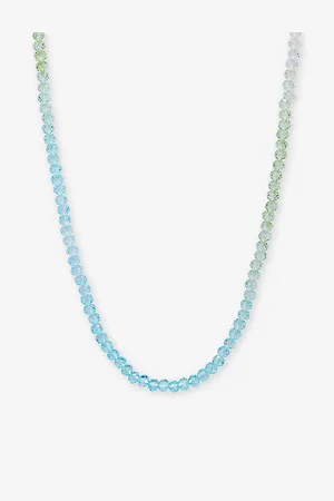 Crystal Haze Candyfloss Bead-embellished 18ct Yellow Gold-plated Brass Necklace