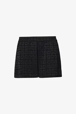 Givenchy Monogram-jacquard High-rise Woven-blend Shorts